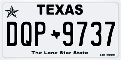 TX license plate DQP9737