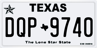 TX license plate DQP9740