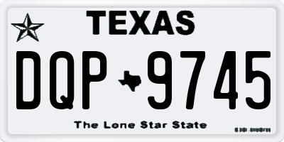 TX license plate DQP9745