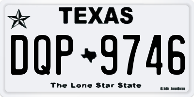 TX license plate DQP9746