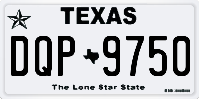 TX license plate DQP9750