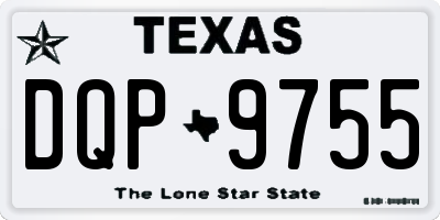 TX license plate DQP9755