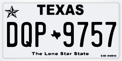 TX license plate DQP9757