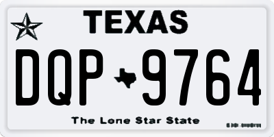 TX license plate DQP9764
