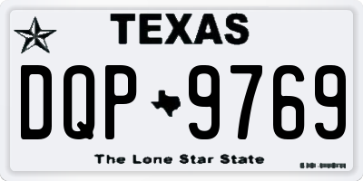 TX license plate DQP9769