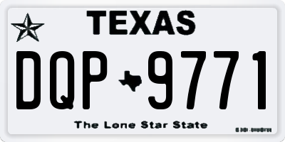 TX license plate DQP9771