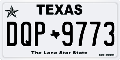 TX license plate DQP9773
