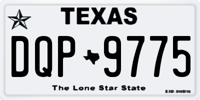TX license plate DQP9775