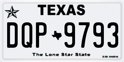 TX license plate DQP9793