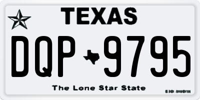 TX license plate DQP9795