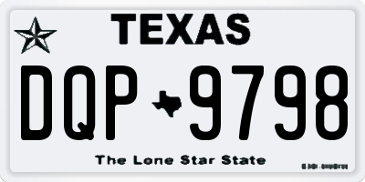 TX license plate DQP9798