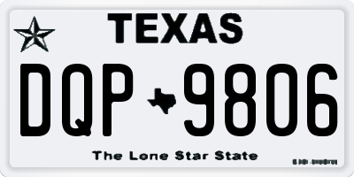 TX license plate DQP9806