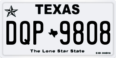 TX license plate DQP9808