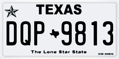 TX license plate DQP9813