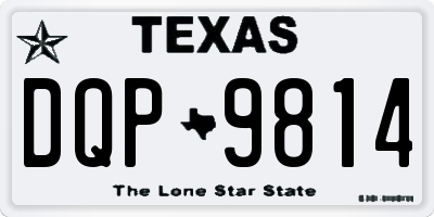 TX license plate DQP9814