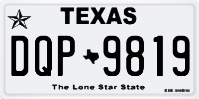 TX license plate DQP9819