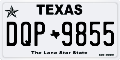 TX license plate DQP9855