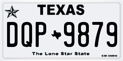 TX license plate DQP9879