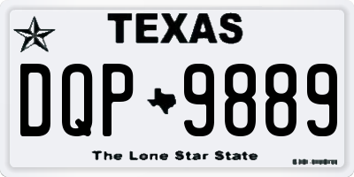 TX license plate DQP9889