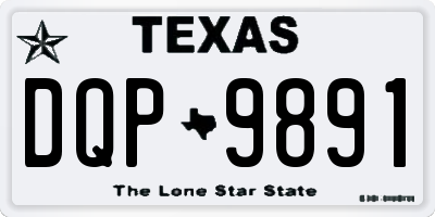TX license plate DQP9891