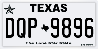 TX license plate DQP9896