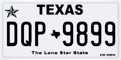 TX license plate DQP9899
