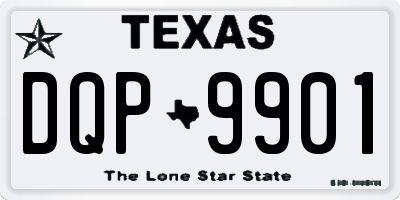 TX license plate DQP9901