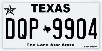 TX license plate DQP9904