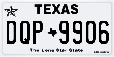 TX license plate DQP9906