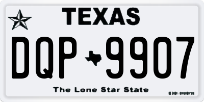 TX license plate DQP9907