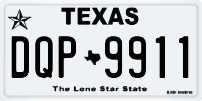 TX license plate DQP9911