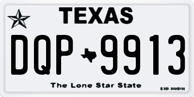 TX license plate DQP9913