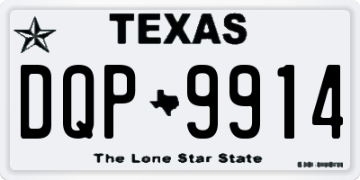 TX license plate DQP9914