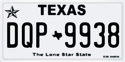 TX license plate DQP9938
