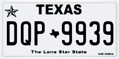 TX license plate DQP9939