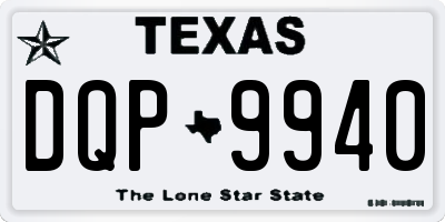 TX license plate DQP9940