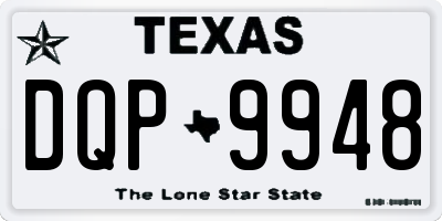 TX license plate DQP9948