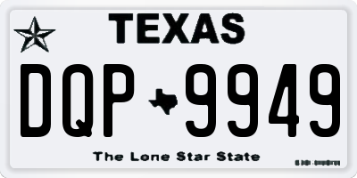 TX license plate DQP9949