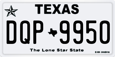 TX license plate DQP9950