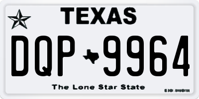 TX license plate DQP9964