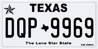 TX license plate DQP9969