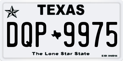 TX license plate DQP9975