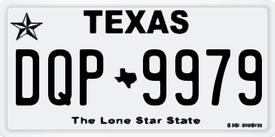 TX license plate DQP9979