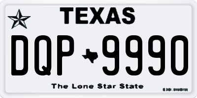 TX license plate DQP9990