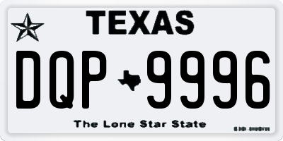 TX license plate DQP9996