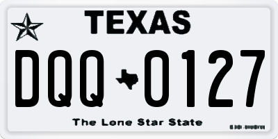 TX license plate DQQ0127