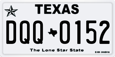 TX license plate DQQ0152