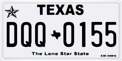TX license plate DQQ0155