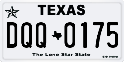 TX license plate DQQ0175