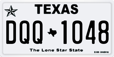 TX license plate DQQ1048